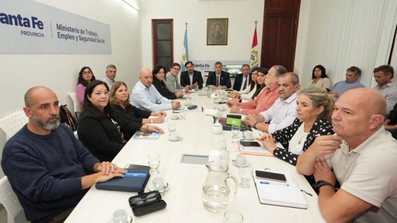 Las negociaciones entre gobierno y docentes este miércoles.