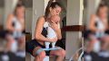 La rutina de entrenamiento de Sol Pérez junto a su primer hijo en brazos