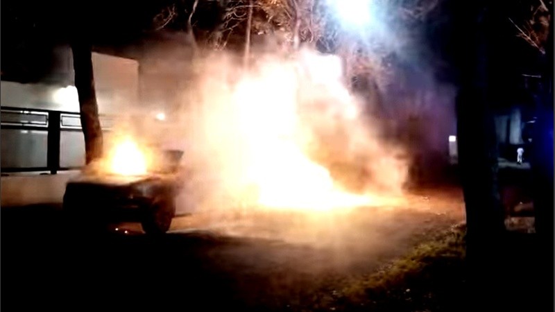 Captura de pantalla del video que registraron los vecinos.