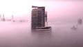 Una postal de la niebla que sobrevuela la ciudad este viernes temprano.