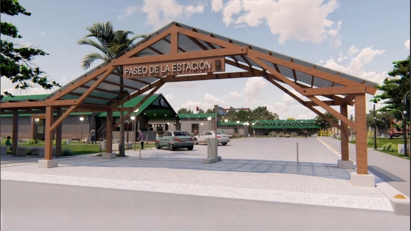 Escalante presentó la segunda etapa de mejoras en el Paseo de la Estación.