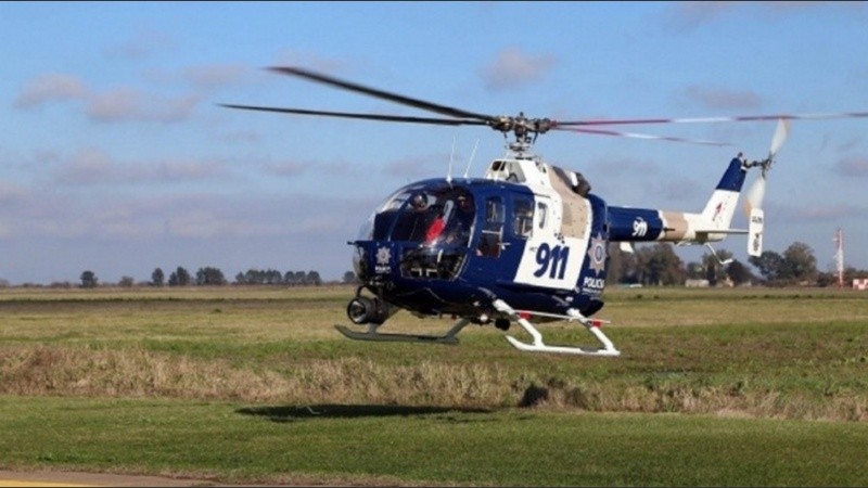 Uno de los Bolkow BO 105 que la Provincia va a subastar.