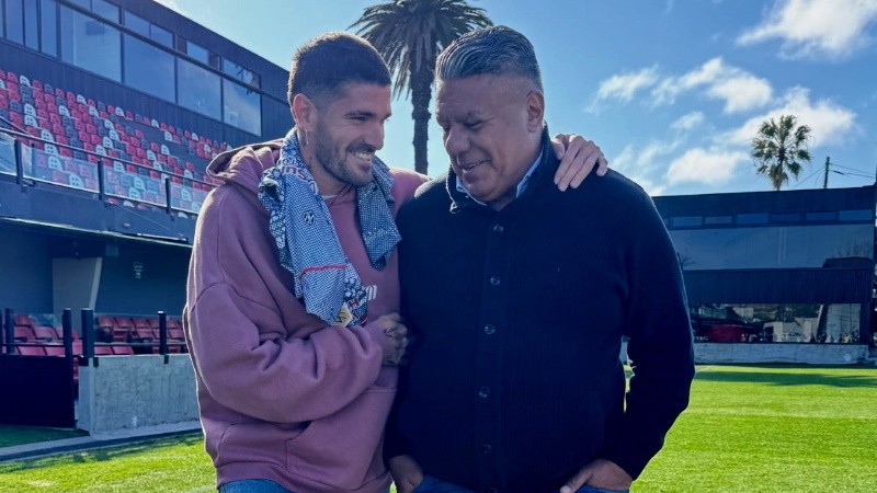 De Paul, que iría a la MLS, junto al presidente de la AFA