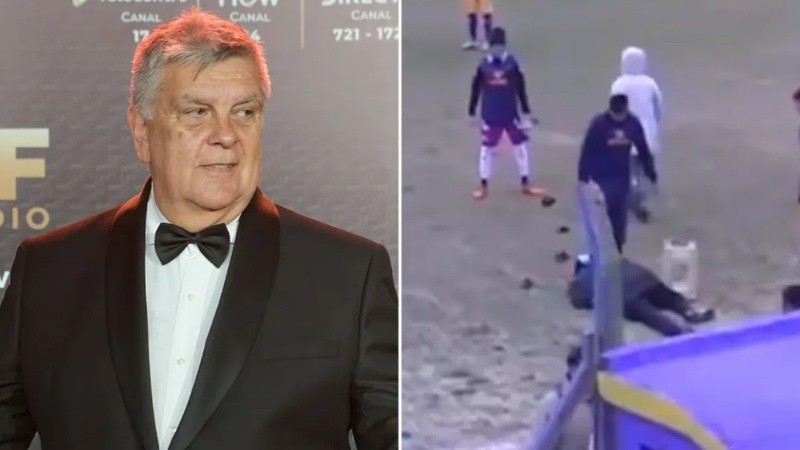Agredieron a Luis Ventura durante una gresca al final de un partido del ascenso.