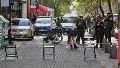 Más de 50 vainas servidas desparramadas en una vereda del microcentro, a pasos de peatonal Córdoba